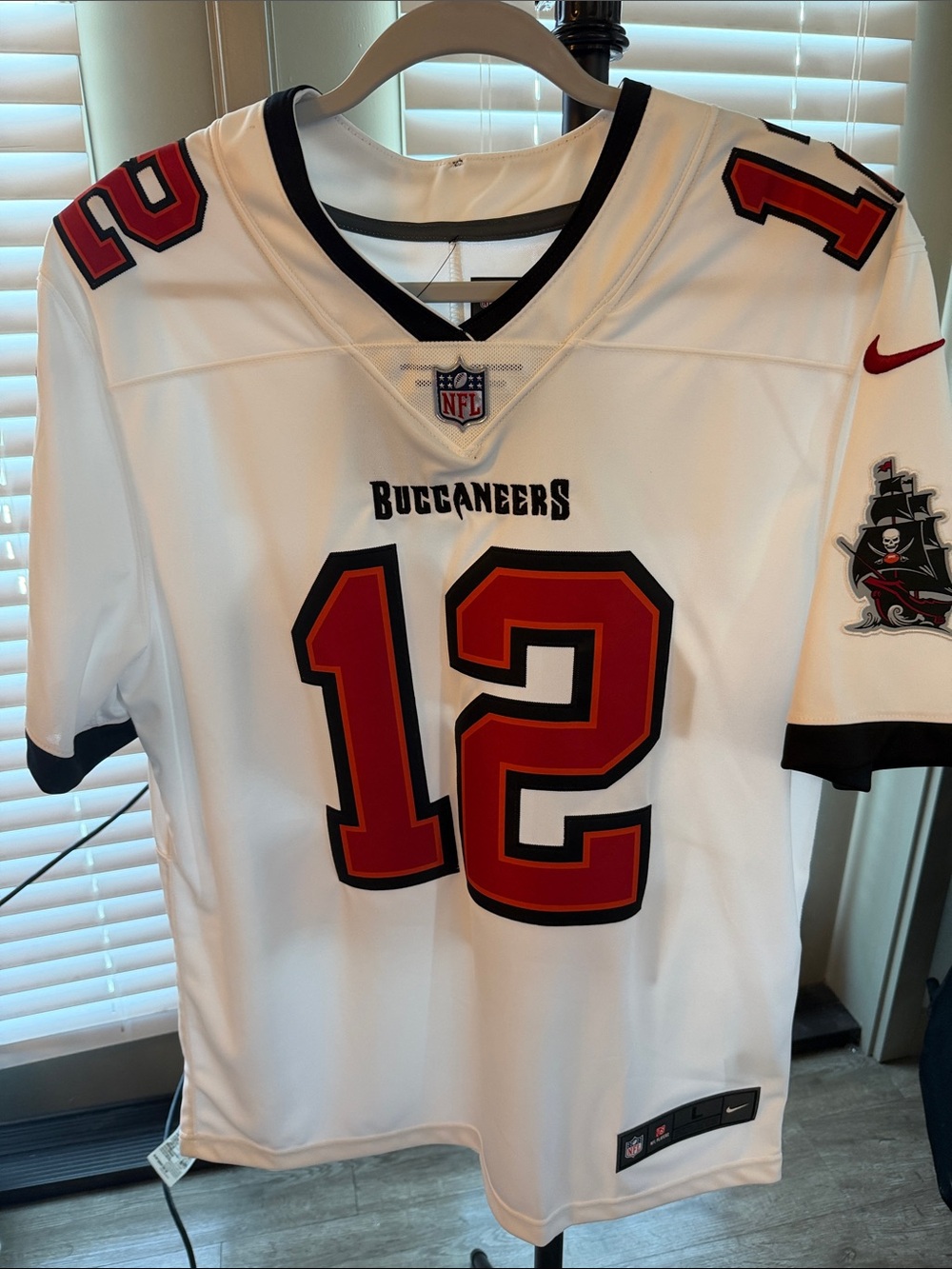 Nike onfield White Tampa Bay Buccaneers #12 Brady Football Jersey